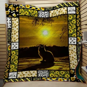 Sun Cat Quilt and Home Decor