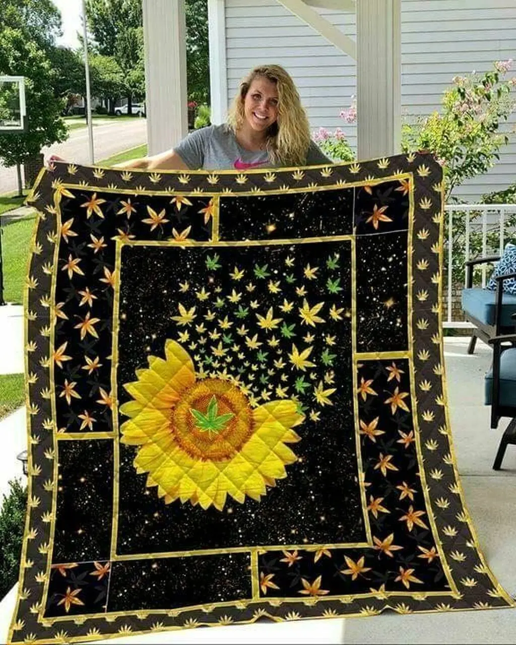 Sunflower Cla0810470Q Quilt Blanket and Home Decor