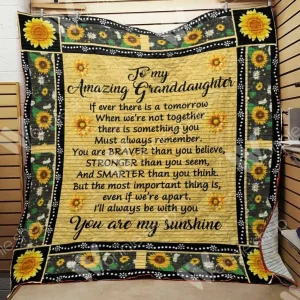 Sunflower Granaughter Quilt Xxp and Home Decor