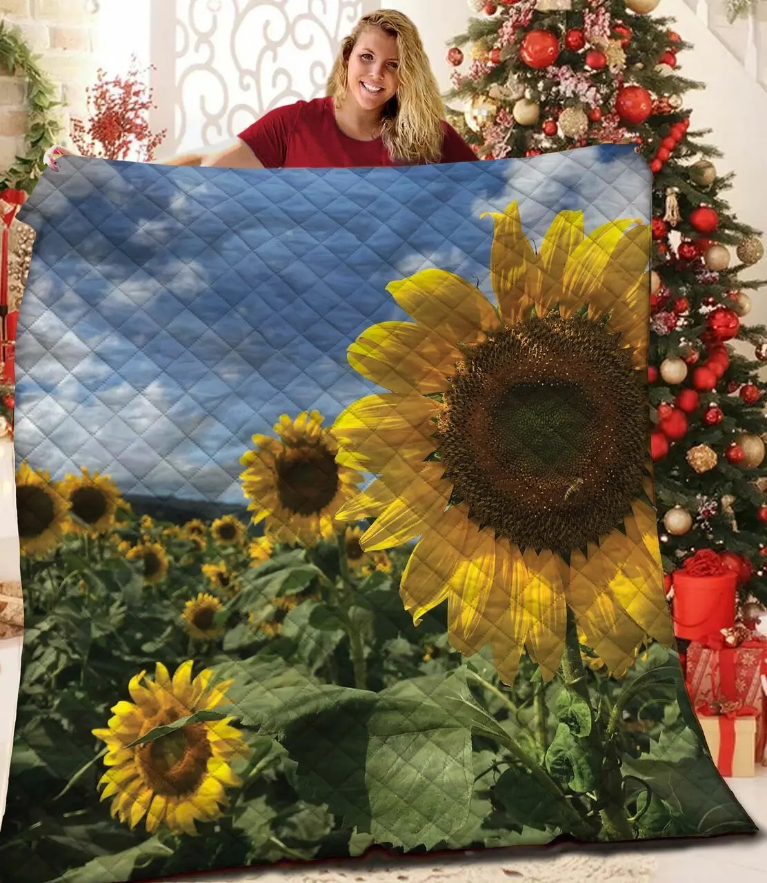 Sunwer JFJ13367 3D Customized Quilt 2707 and Home Decor