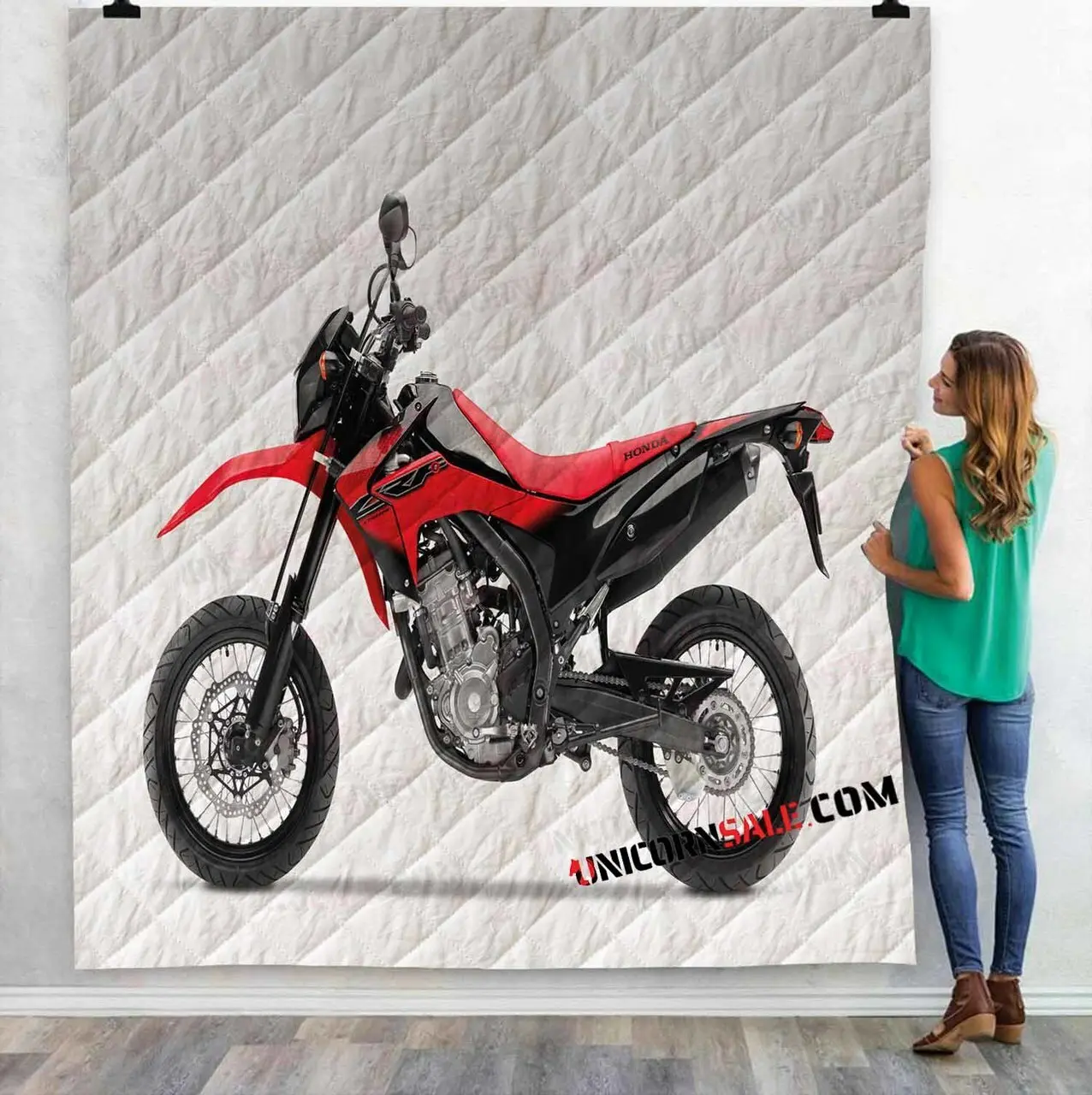 Super Motor Honda Crf250M N 3D Customized Personalized Quilt Blanket and Home Decor