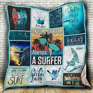 Surfer Cl19100828Mdq Quilt Blanket and Home Decor
