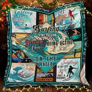 Surfing Cl14100468Mdq Quilt Blanket and Home Decor