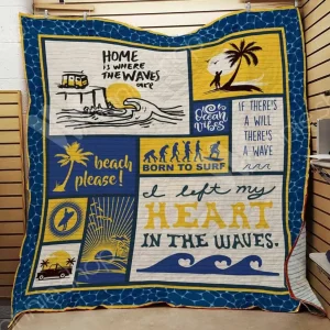 Surfing Quilt Iht and Home Decor