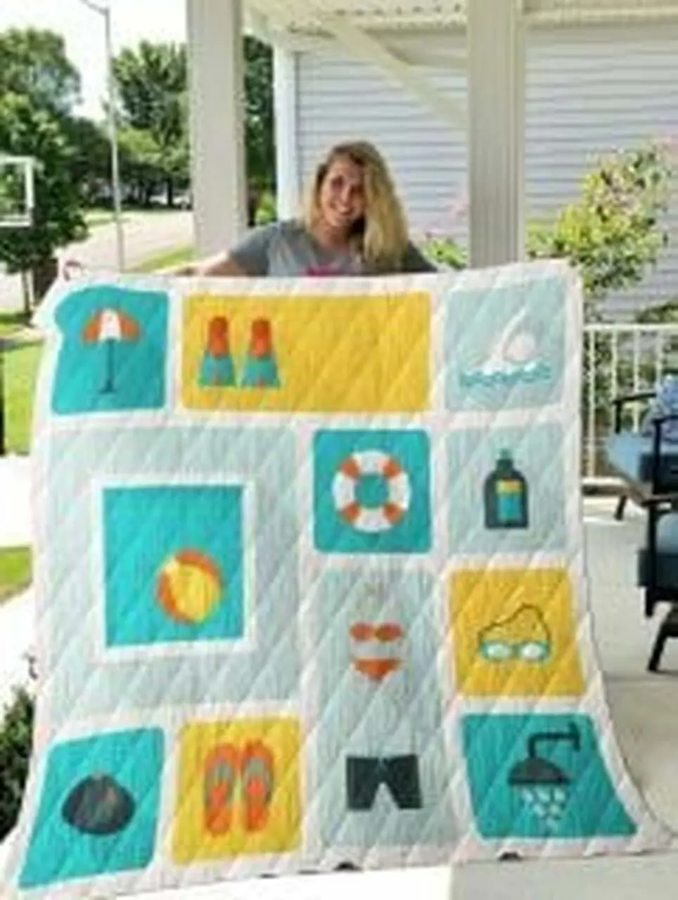 Swimming Quilt Blanket Luk96M Dhc0301766Dd and Home Decor