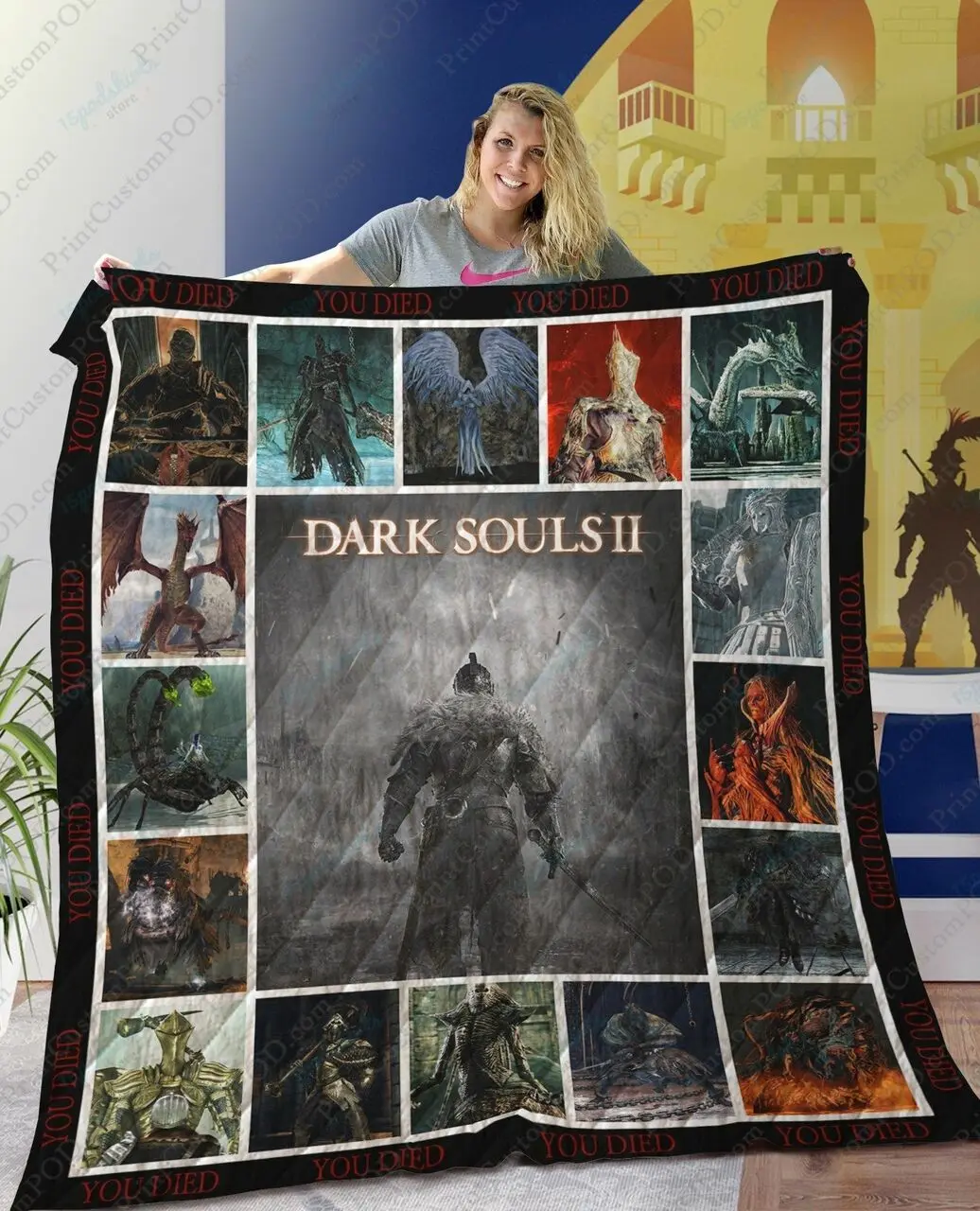 Ta Dark Soul Quilt Blanket Ver 2 and Home Decor