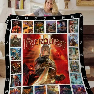 Ta Everquest Loading Screen Quilt Blanket Ver 3 and Home Decor