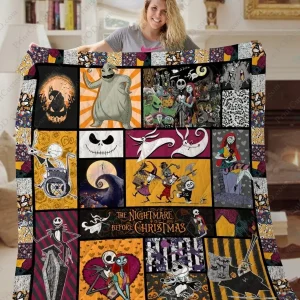 Ta Nightmare Before Christmas Quilt Blanket and Home Decor