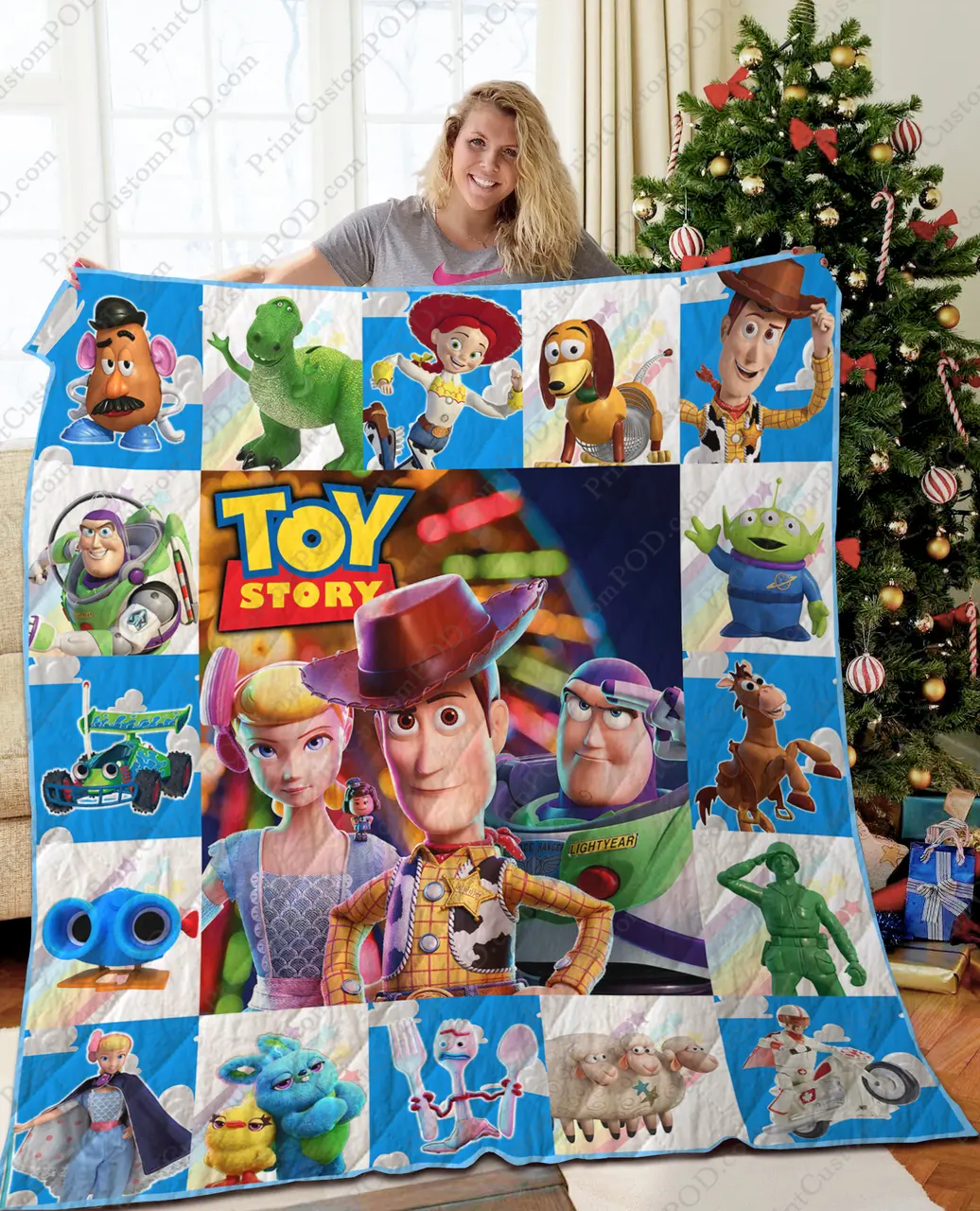 Ta – Toy Story Characters Quilt Blanket and Home Decor