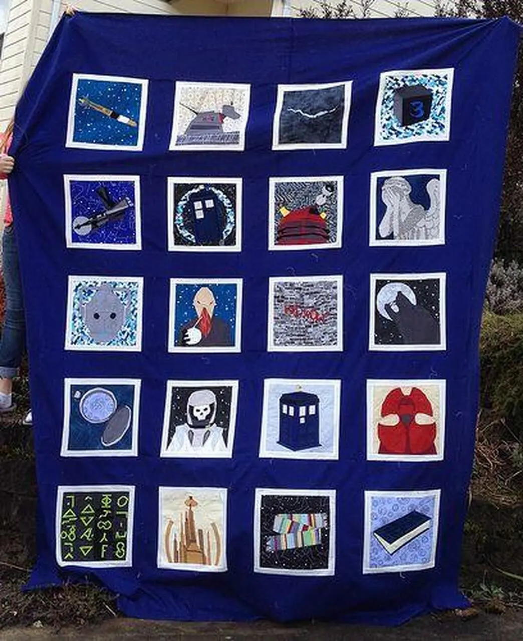 Tardis Pattern Quilt Blanket Tr12 Quilt and Home Decor