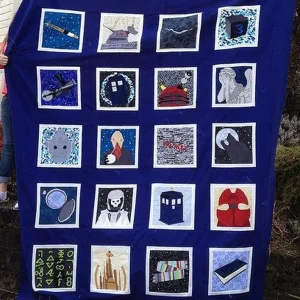 Tardis Pattern Quilt Blanket Tr12 Quilt and Home Decor