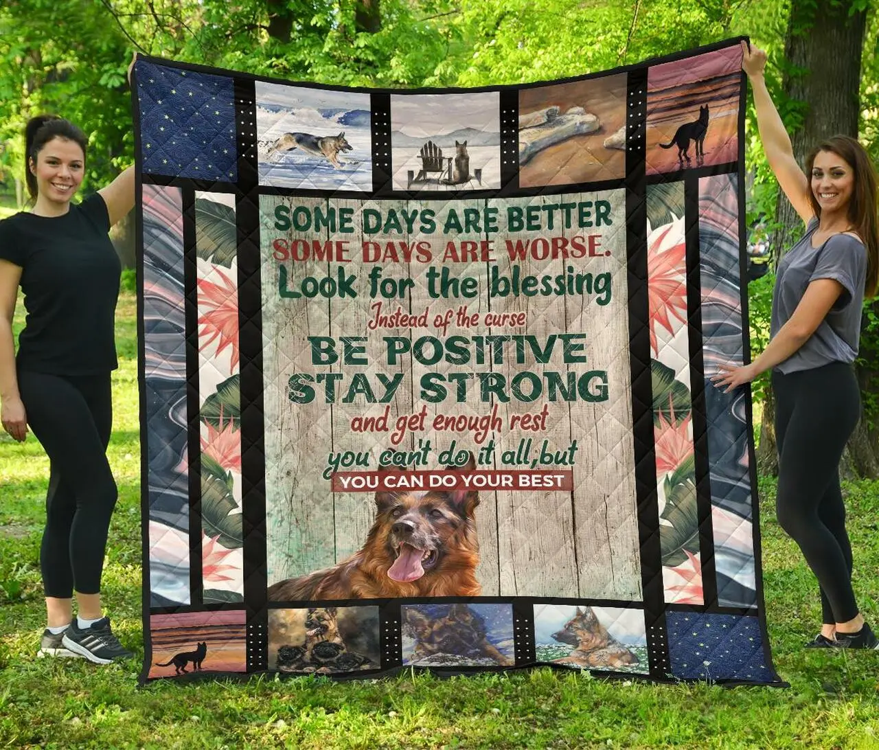 Td 6 German Shepherd Do Best Premium Quilt Quilt and Home Decor