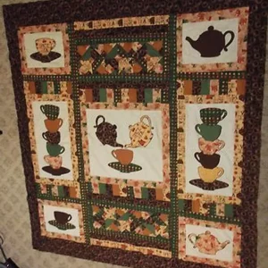 Tea Cupclp250663 Quilt Blanket and Home Decor