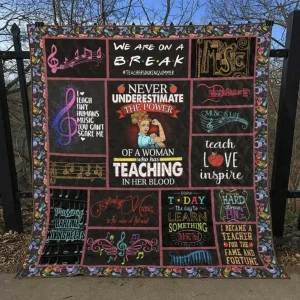 Teacher Quilt Blanket Quilt and Home Decor