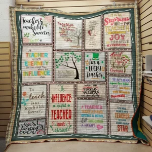 Teachers Make Life Sweeter Quilt and Home Decor