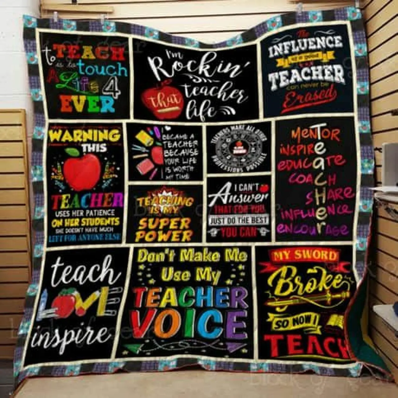 Teaching Is My Super Power Cl22100499Mdq Quilt Blanket and Home Decor