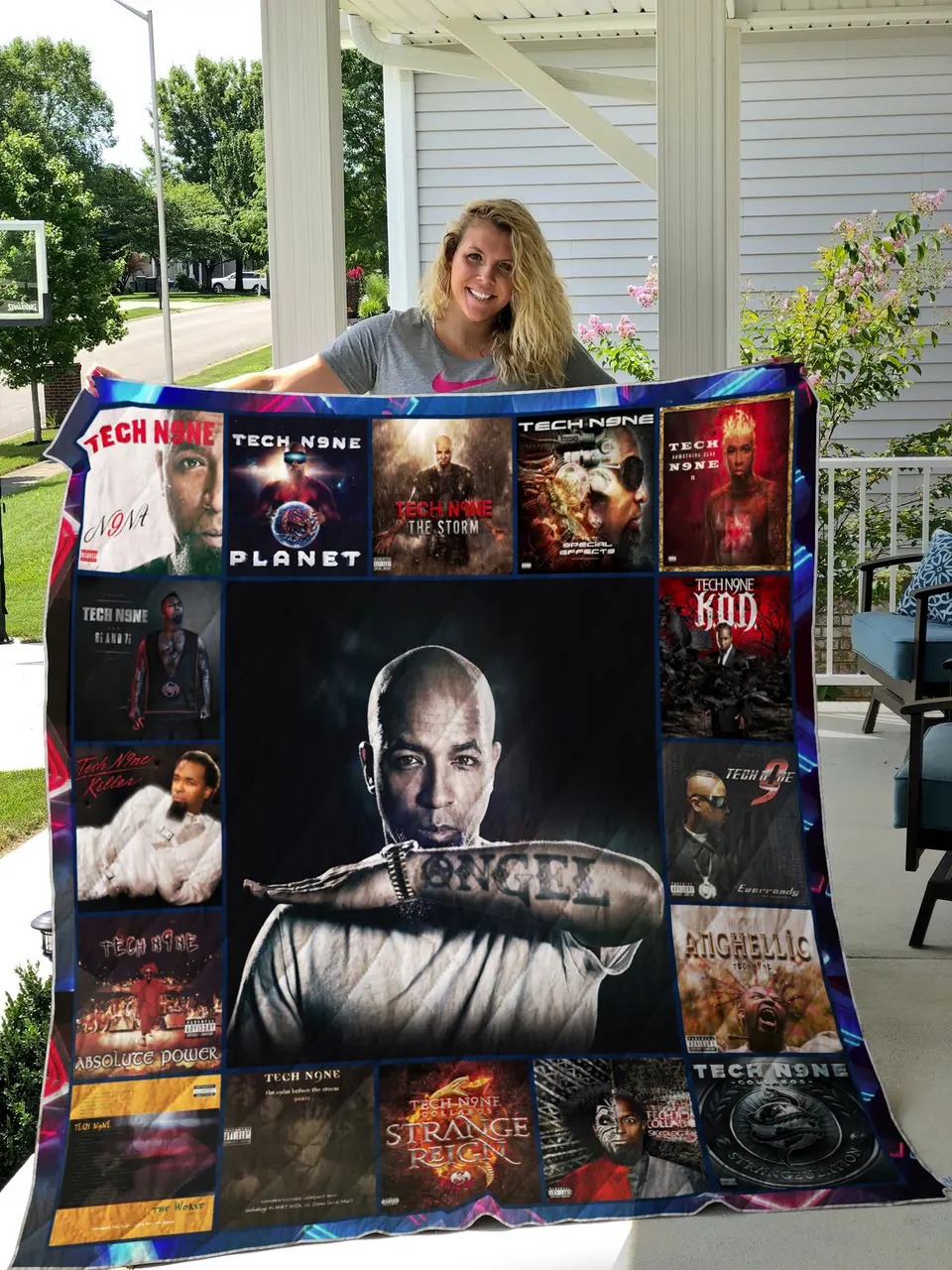 Tech N9Ne Style 2 Album Covers Quilt Blanket and Home Decor