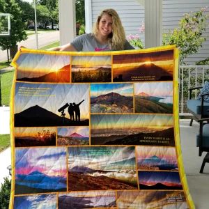 Teide Mountain At Sunset Quilt Blanket and Home Decor