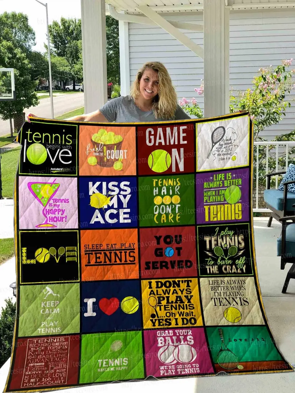 Tennis Quilt Blanket Dhc1501780Vt and Home Decor