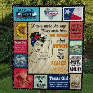 Texas Cl14100486Mdq Quilt Blanket and Home Decor