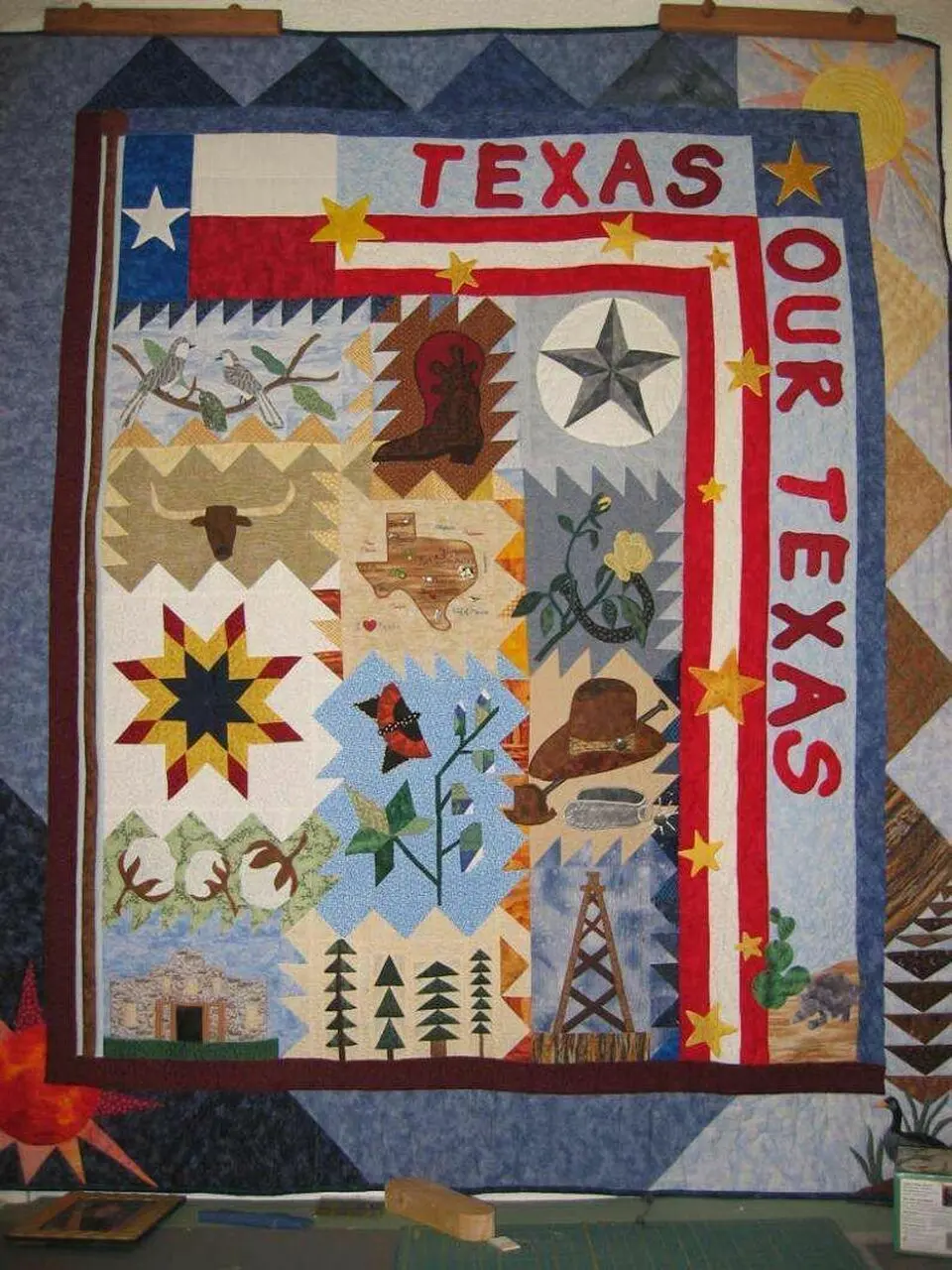 Texas Proud Hur Quilt uj and Home Decor