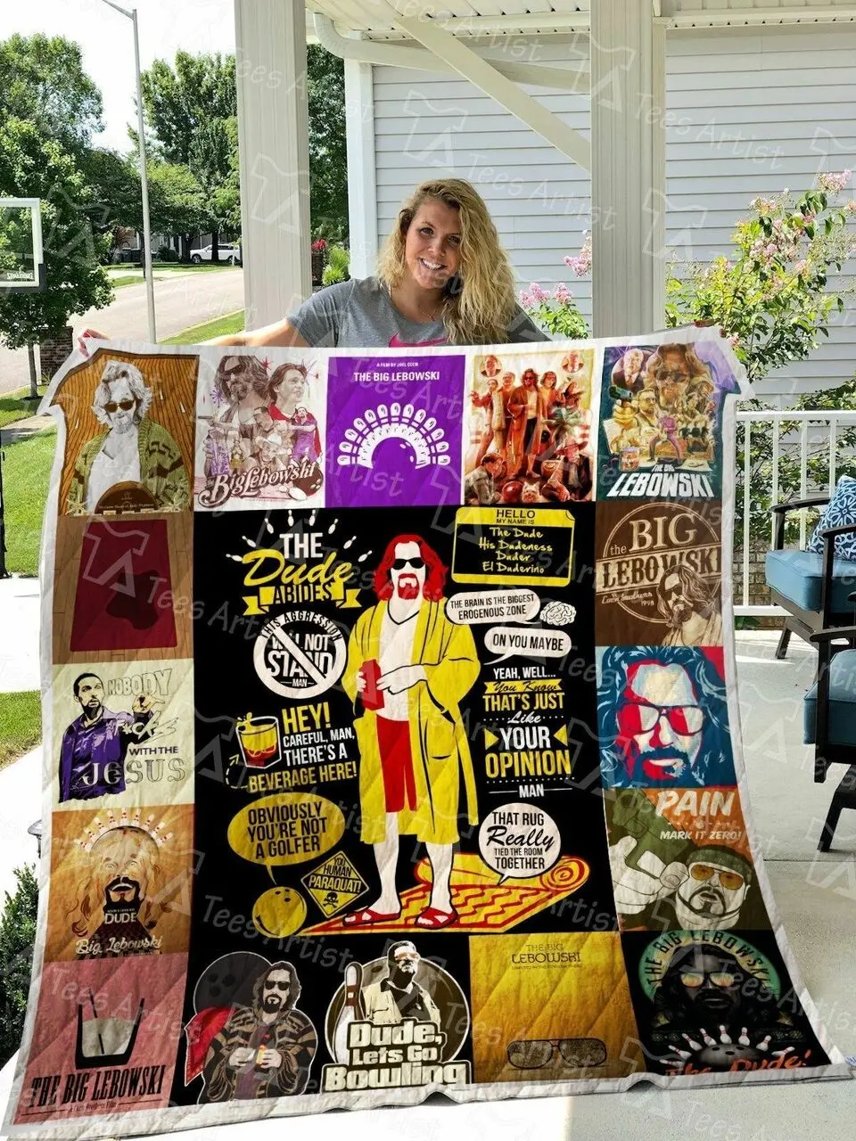 The Big Lebowski Quilt Blanket 0511 and Home Decor