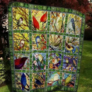 The Bird Quilt Blanket Quilt and Home Decor