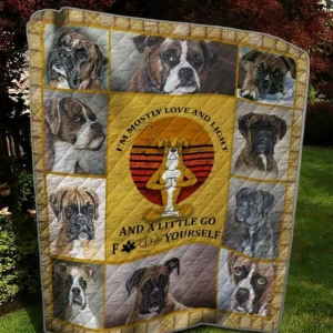 The Boxer Quilt Blanket Quilt and Home Decor