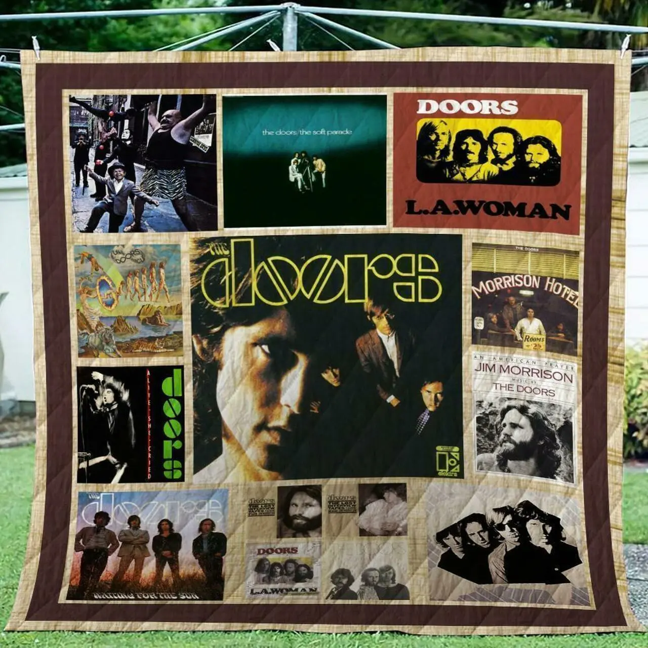 The Doors Quilt Design By Exrain and Home Decor