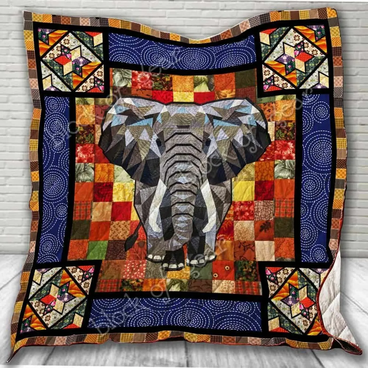 The Elephant Abstractions Hur Quilt Cysiwh and Home Decor