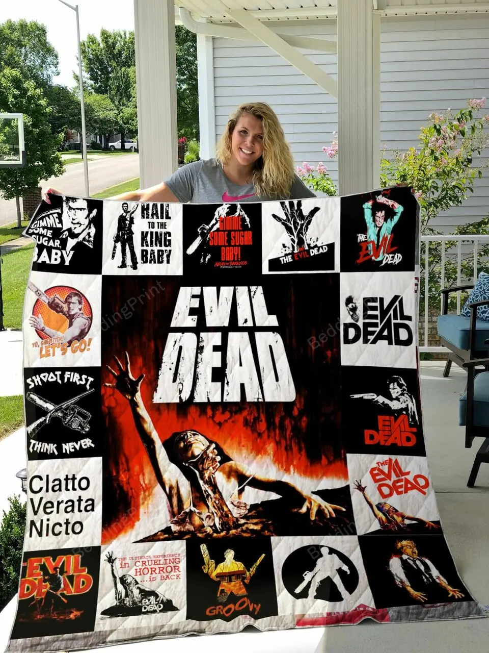 The Evil Dead Quilt Blanket For Fans Ver 17 and Home Decor