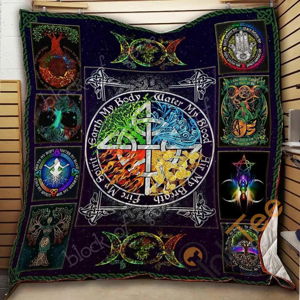 The Four Elements Blanket TH1507 Quilt and Home Decor