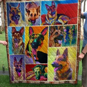 The German Shepherd Quilt Blanket Quilt and Home Decor