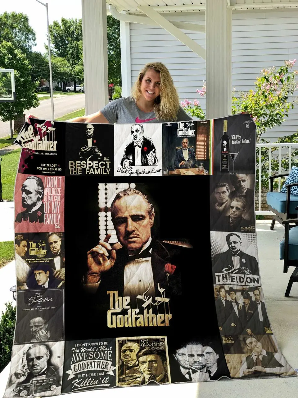 The Godfather Quilt Blanket and Home Decor