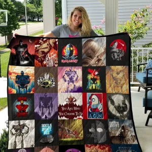 The Iron Giant Poster Quilt and Home Decor