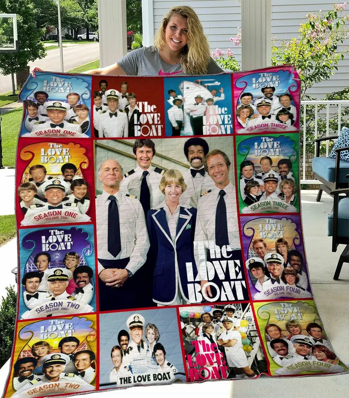 The Love Boat Quilt Blanket Th1607 and Home Decor