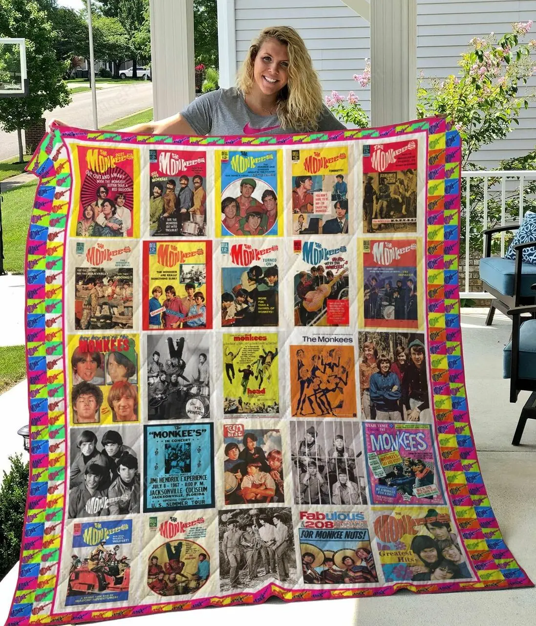 The Monkees All Season Plus Size Quilt Blanket and Home Decor
