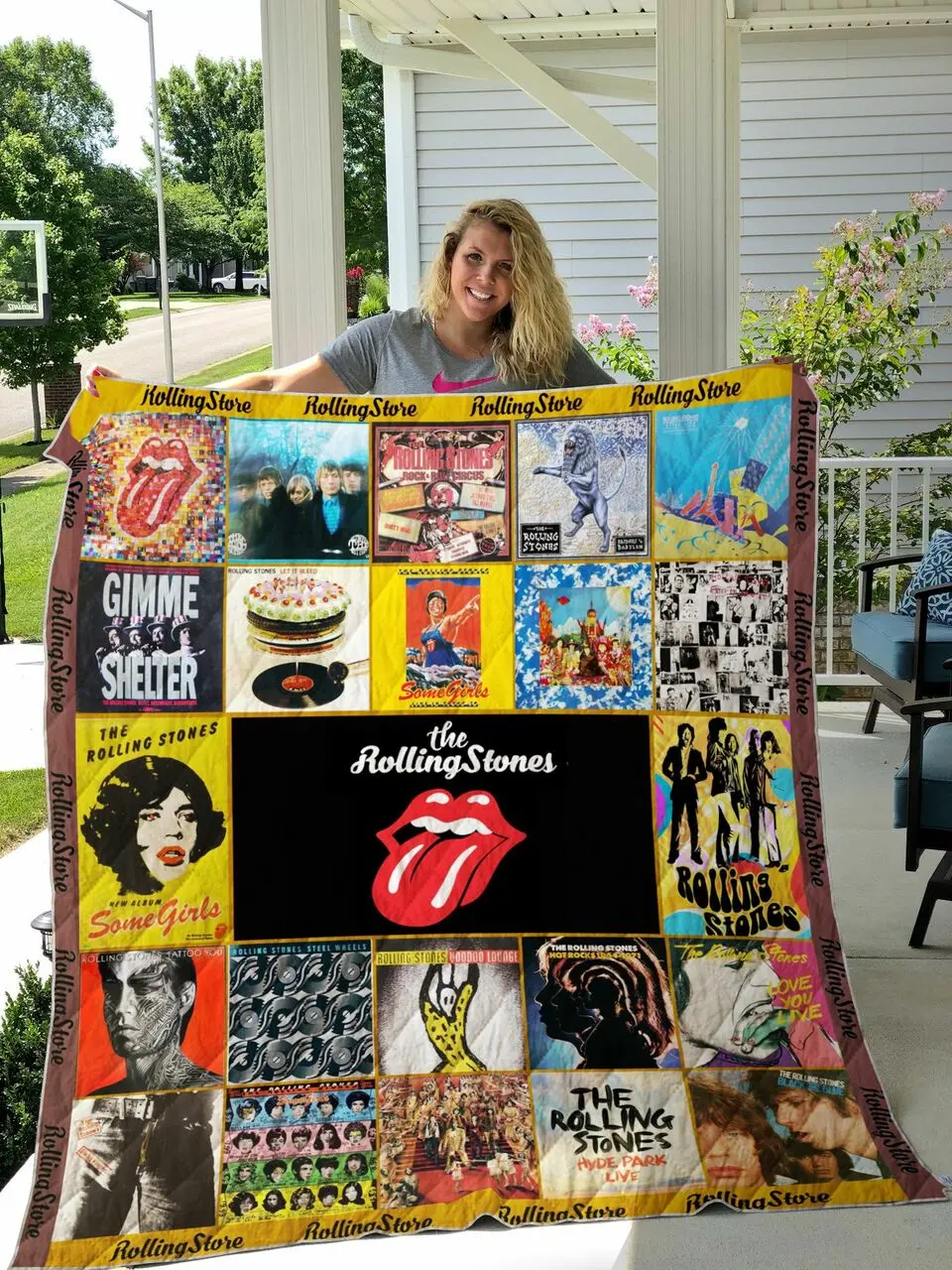 The Rolling Stones 02 Quilt Blanket and Home Decor