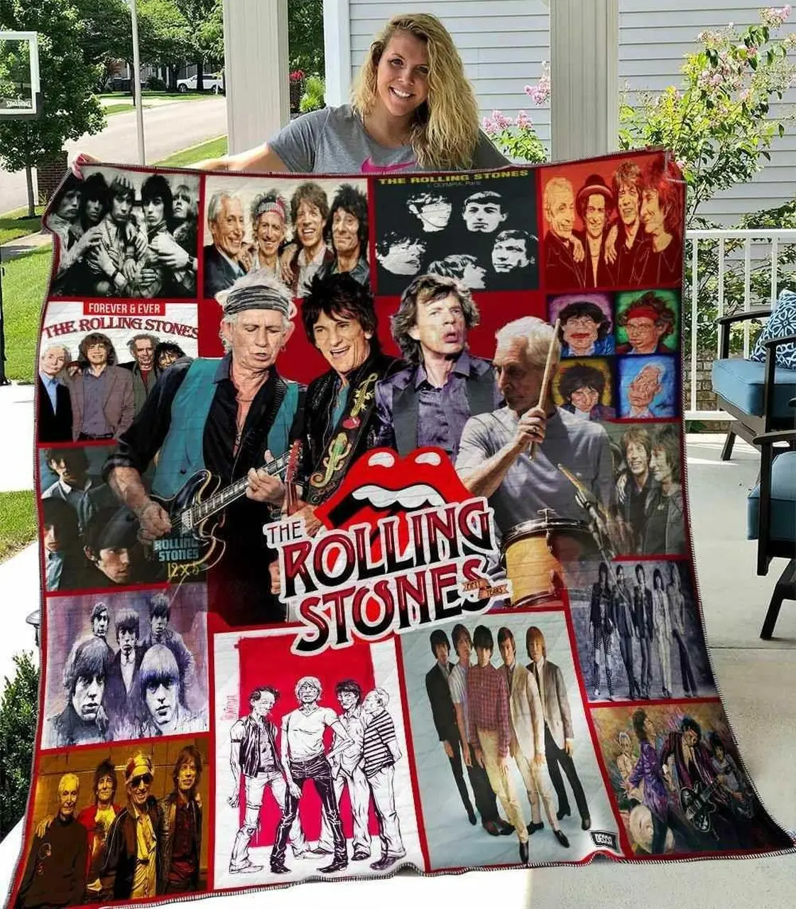 The Rolling Stones Blanket Th1607 Quilt and Home Decor