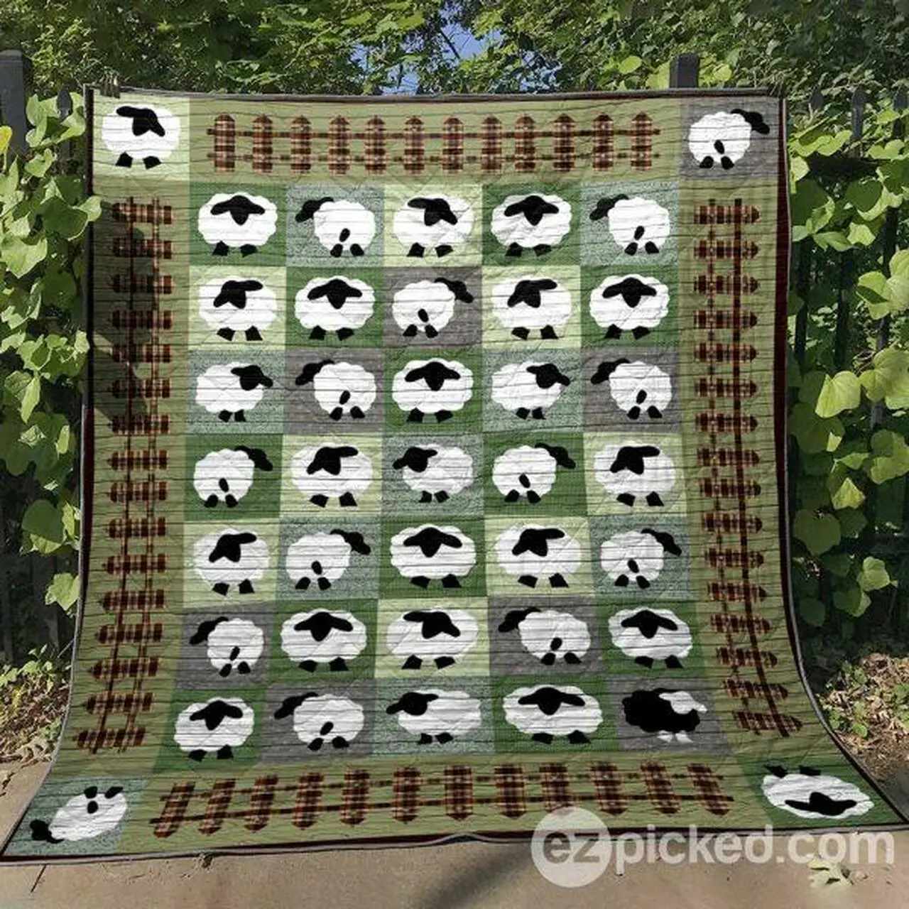 The Sheep Quilt Blanket No96 Quilt and Home Decor