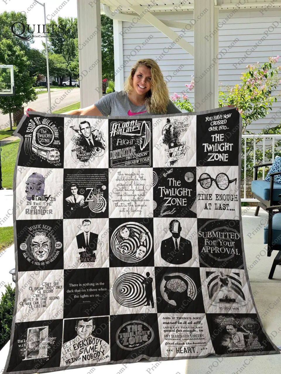 The Twilight Zone Quilt Ver25 and Home Decor