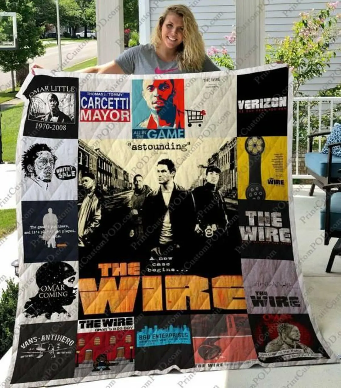 The Wire Quilt Blanket M040631 Quilt and Home Decor