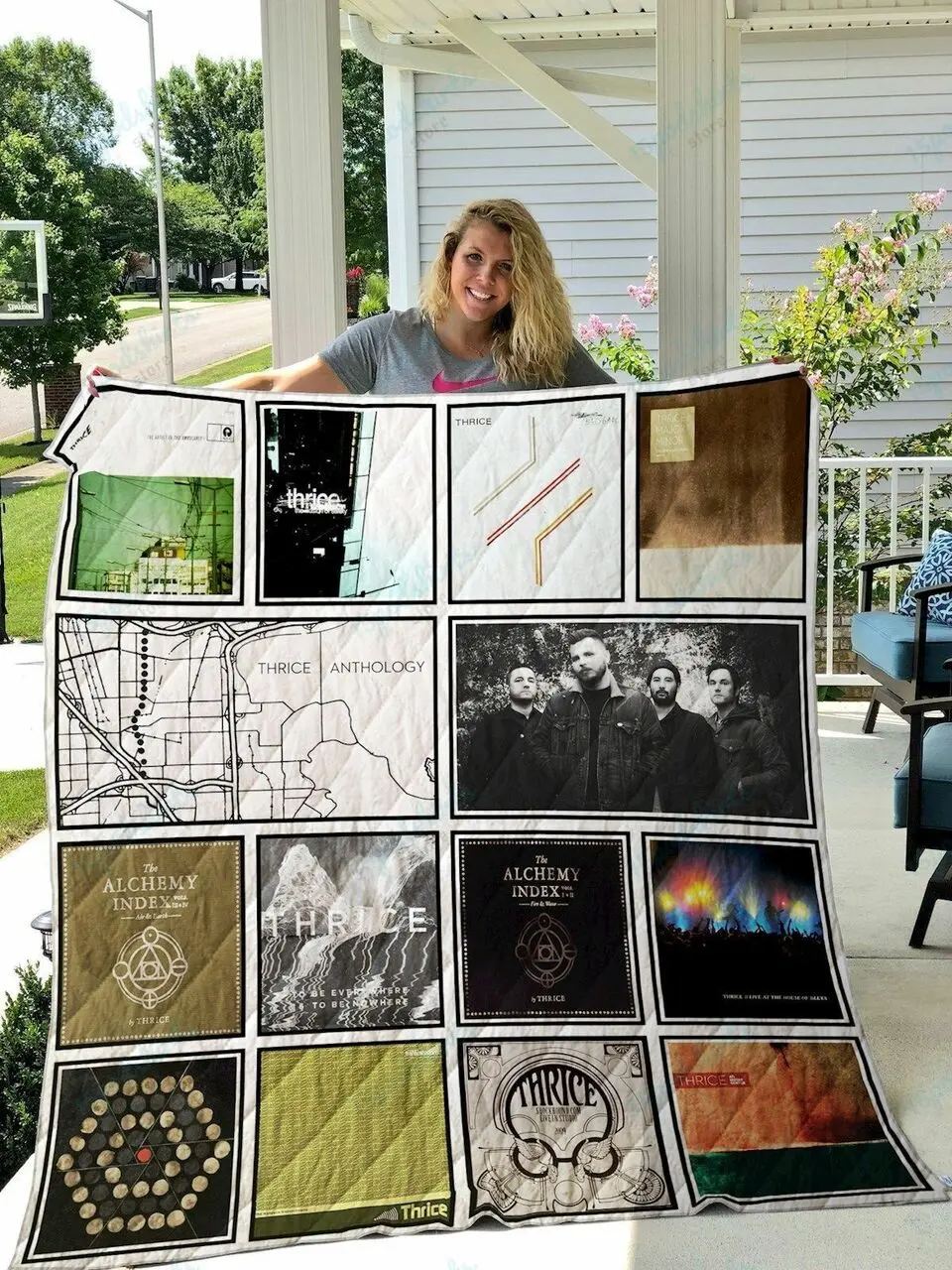 Thrice Quilt Blanket and Home Decor
