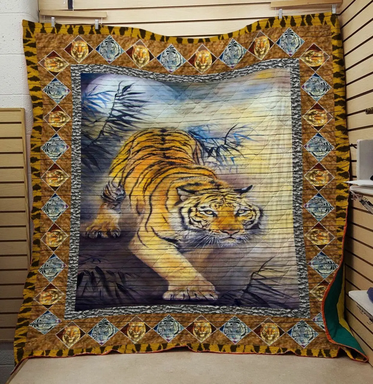 Tiger 2802072 3D Customized Quilt Blanket 583 and Home Decor