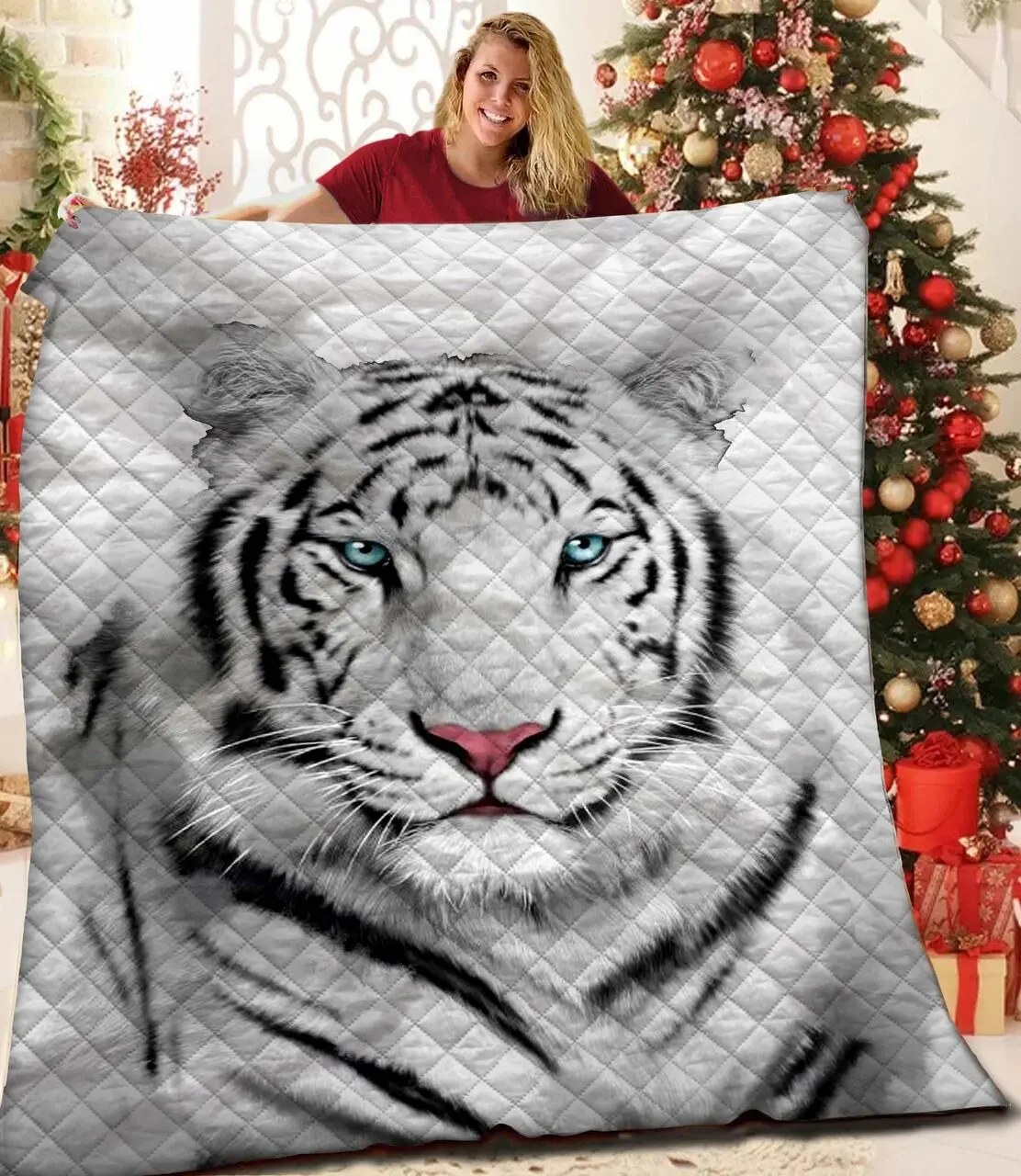 Tiger JFJ13683 3D Customized Quilt 2707 and Home Decor