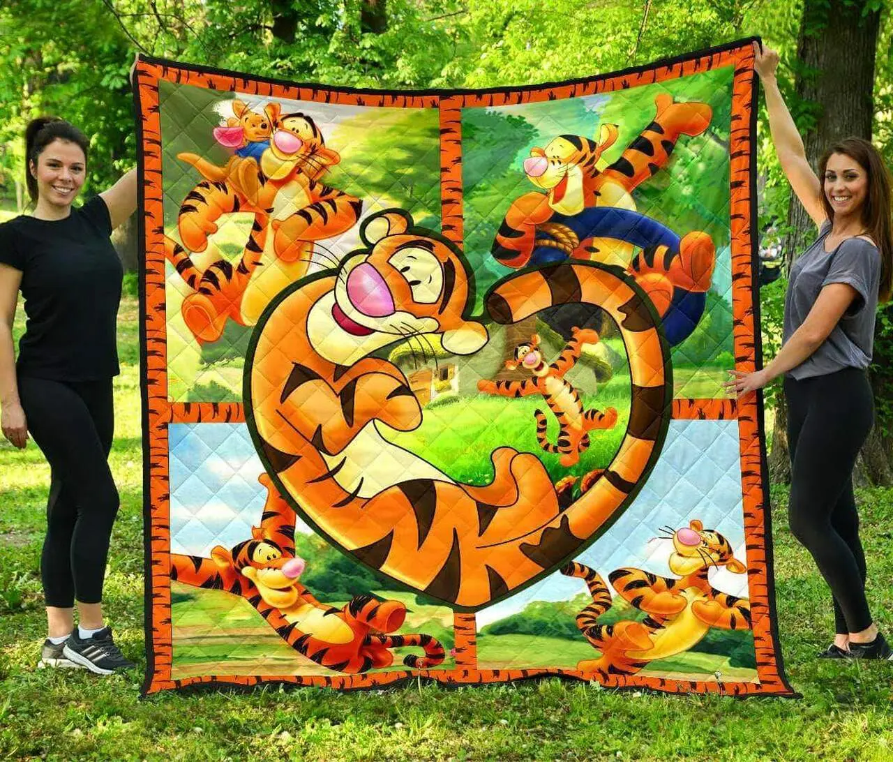 Tigger Love Premium Quilt Quilt and Home Decor
