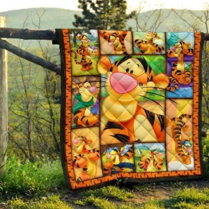 Tigger Premium Quilt Quilt and Home Decor
