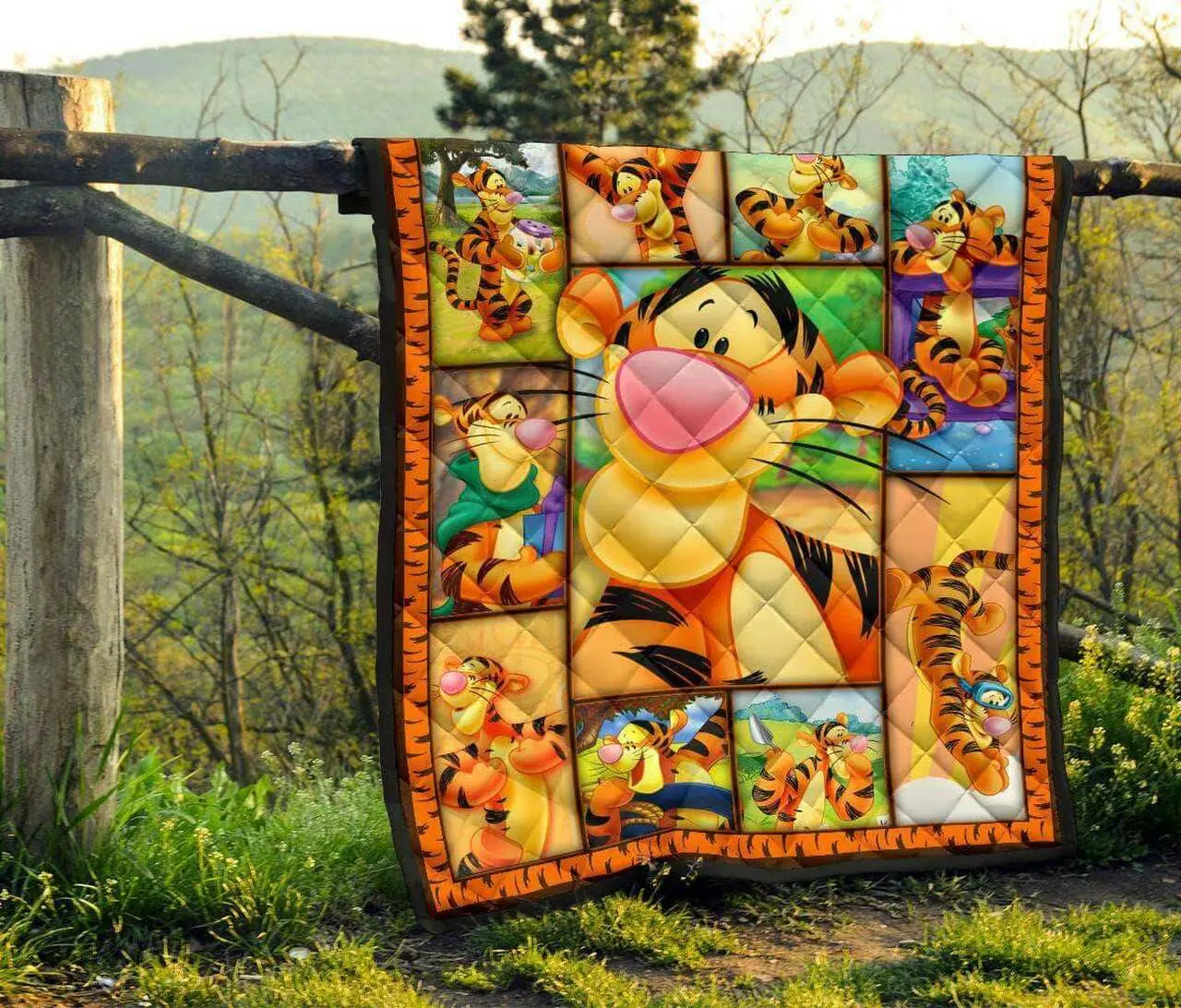 Tigger Premium Quilt Quilt and Home Decor