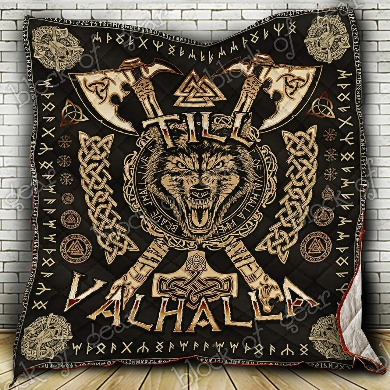 Till Valhalla Hur Quilt py and Home Decor
