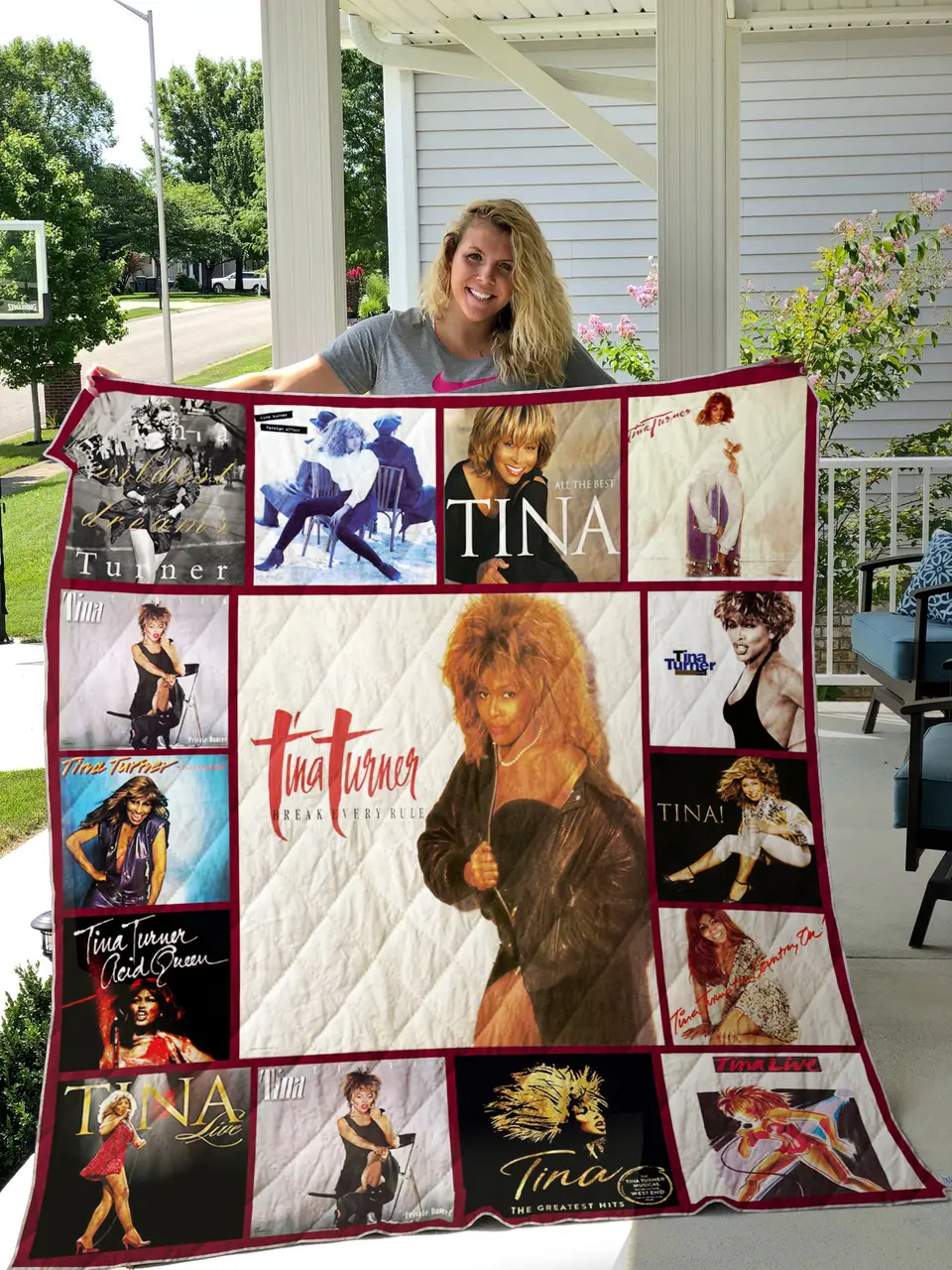 Tina Turner H89 Quilt and Home Decor